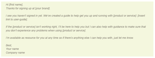 template for customer service