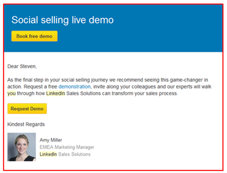 B2B demo email