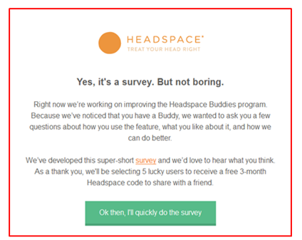 B2B survey email