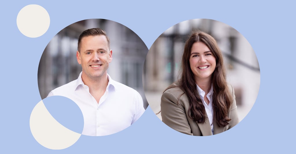 Photo of Lars Engbork, Group CEO  and Bettina Isabelle Berntsen, Group CMO