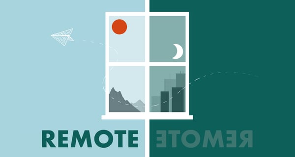 Remote customer service illustration