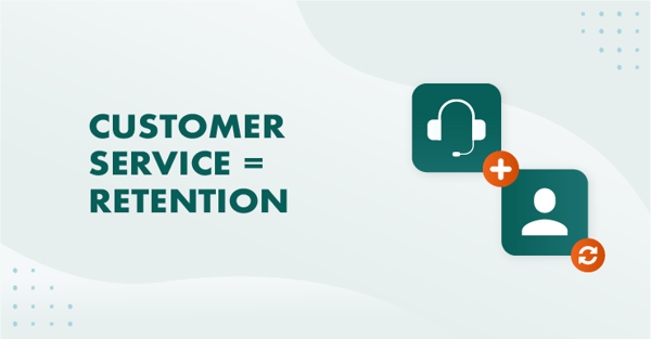 Illustration customer service = retention
