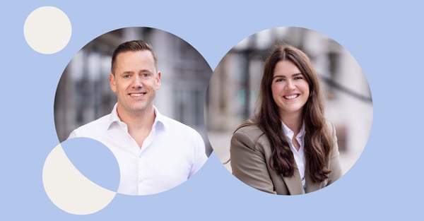 Photo of Lars Engbork, Group CEO  and Bettina Isabelle Berntsen, Group CMO