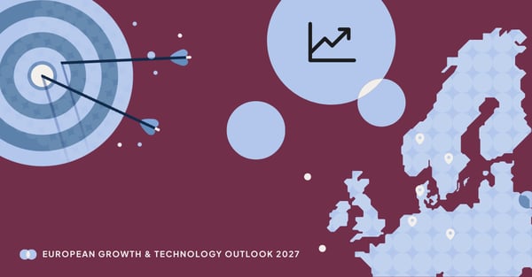 Brand illustration with map of Europe