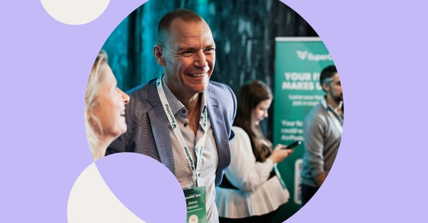 Photo of man attending event