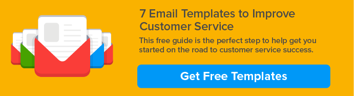 customer service email templates CTA