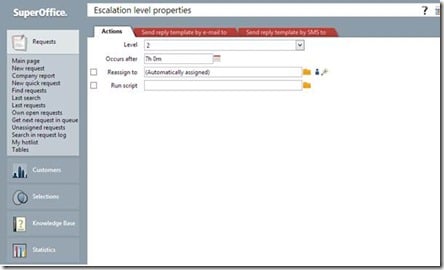 Routing, escalation and alerts by SuperOffice CRM