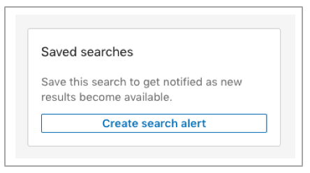 Saved Search Alert