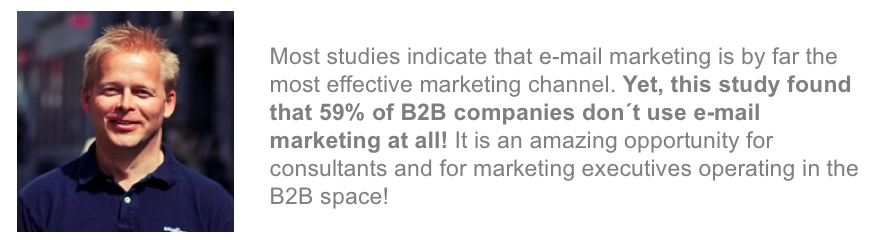 Karl Philip Lund B2B email marketing report comments