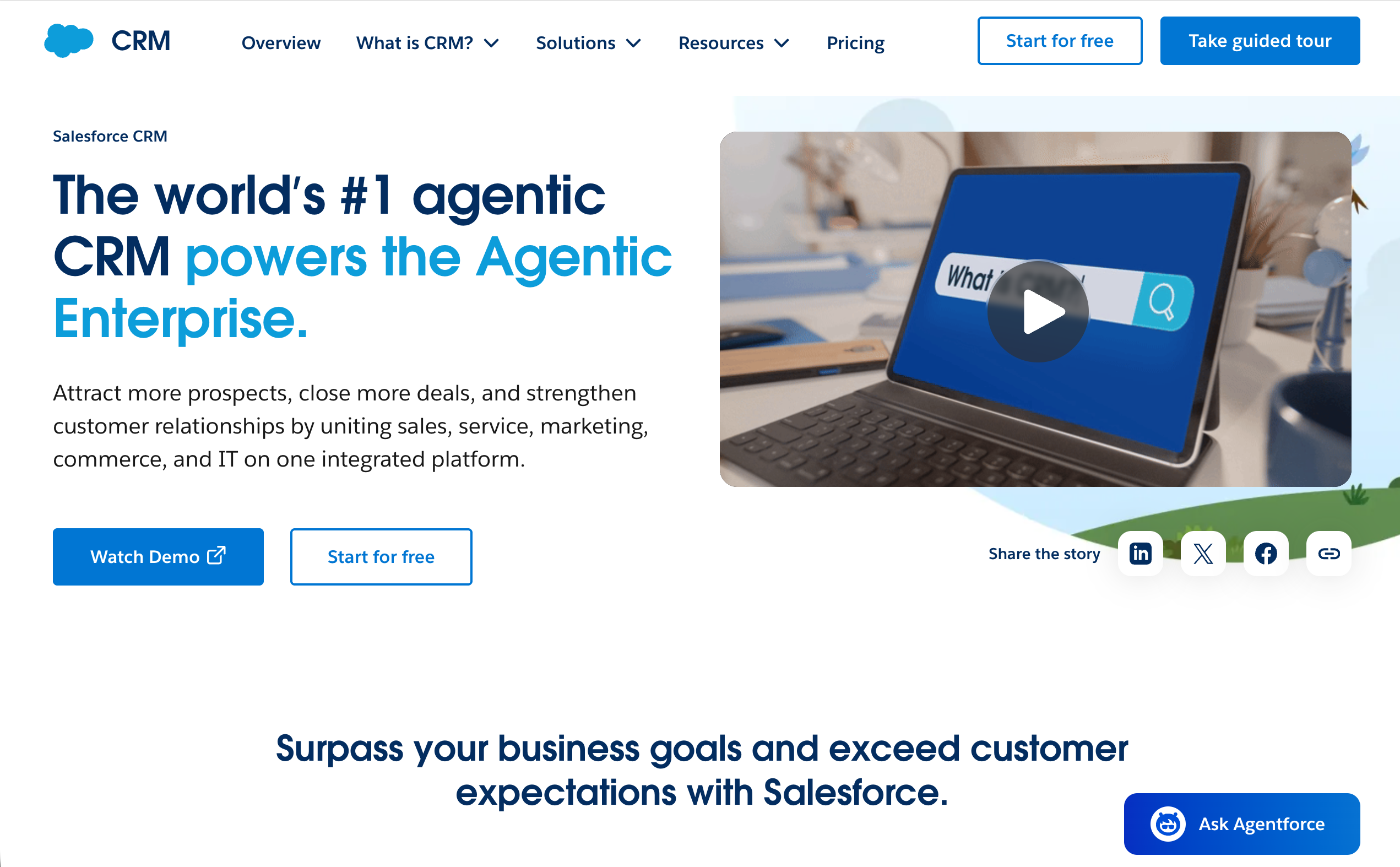 Salesforce hero