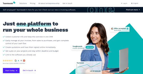 Teamleader website