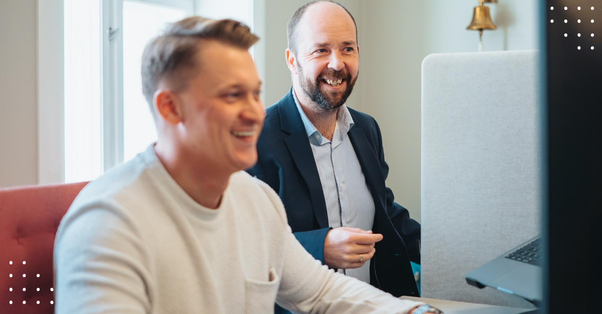 Two men in the office