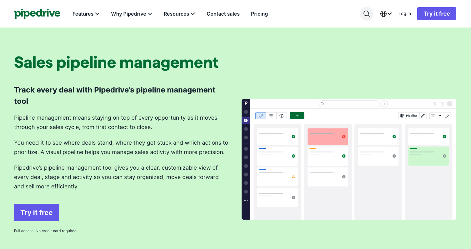 Pipedrive website
