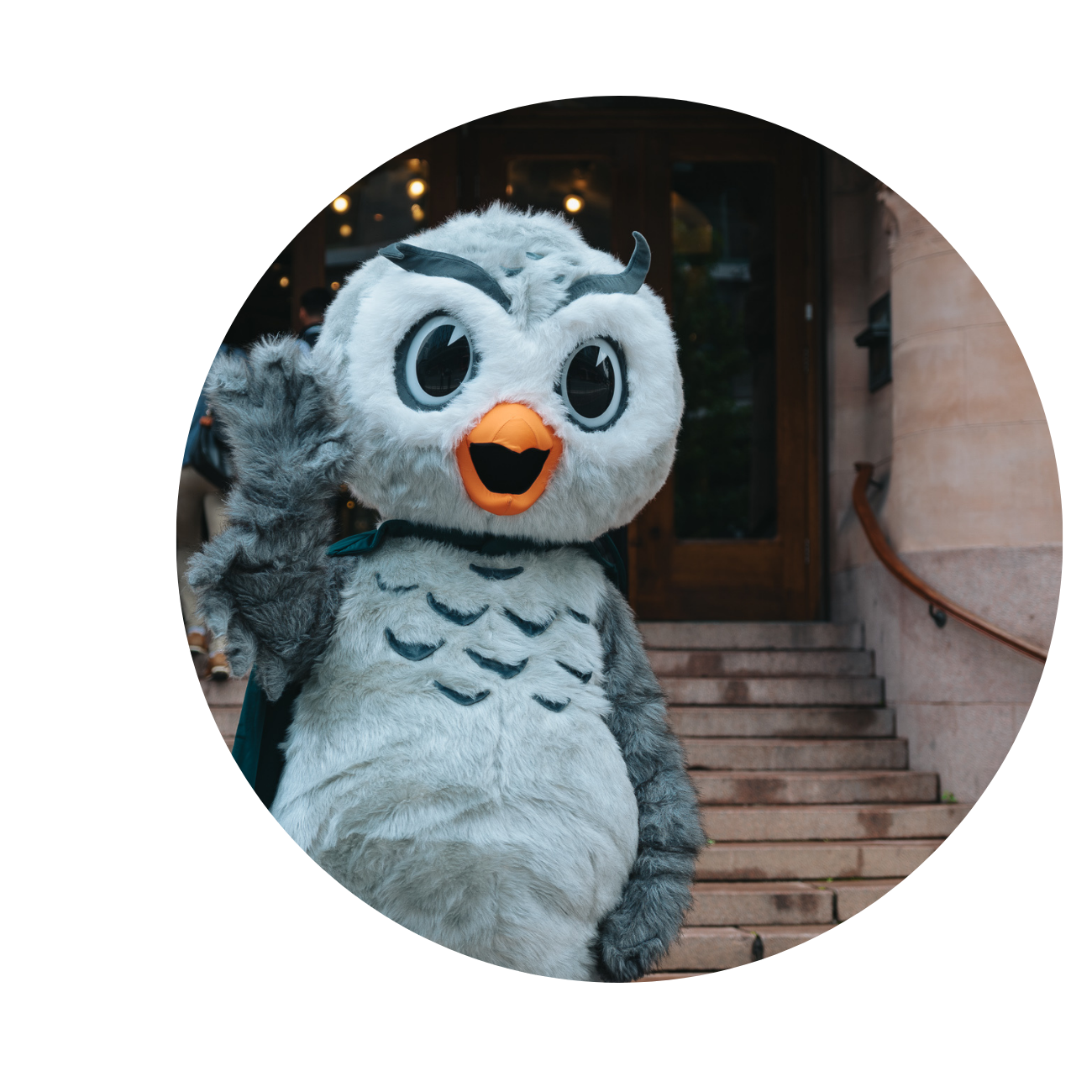 Nature image showing two people looking over a fjord