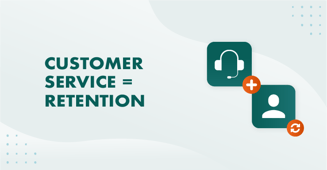 Illustration customer service = retention
